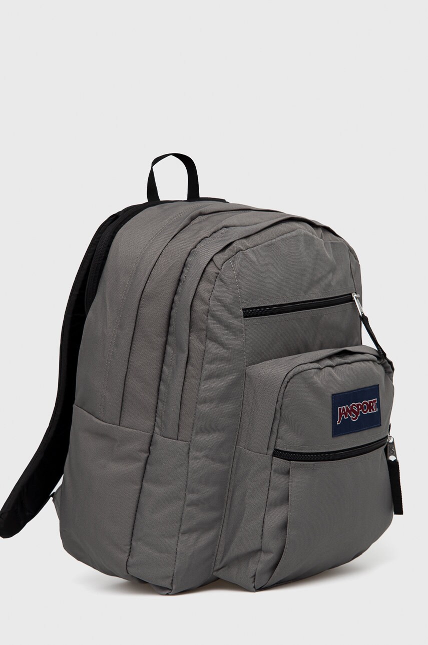 Рюкзак Jansport колір сірий великий з аплікацією
