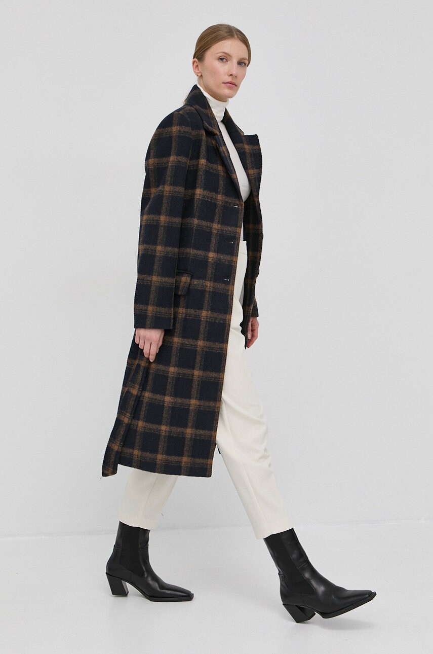 Штани Bruuns Bazaar CindySus Dagny pants жіночі колір бежевий облягаючі висока посадка BBW2393