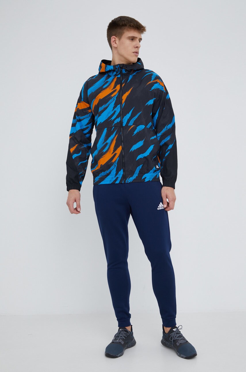 Спортивні штани adidas Performance H57529 чоловічі колір синій з аплікацією