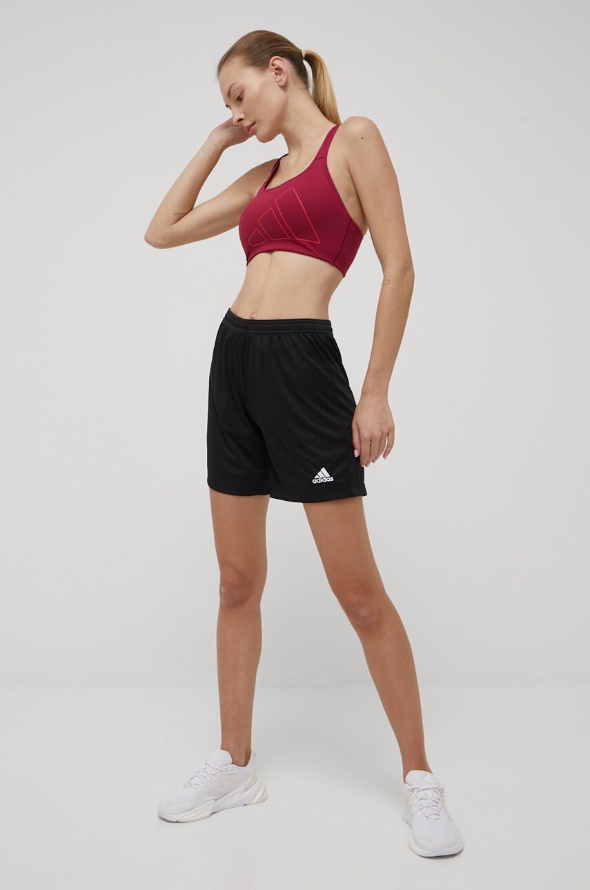 Шорти adidas Performance HH9999 жіночі колір чорний однотонні середня посадка