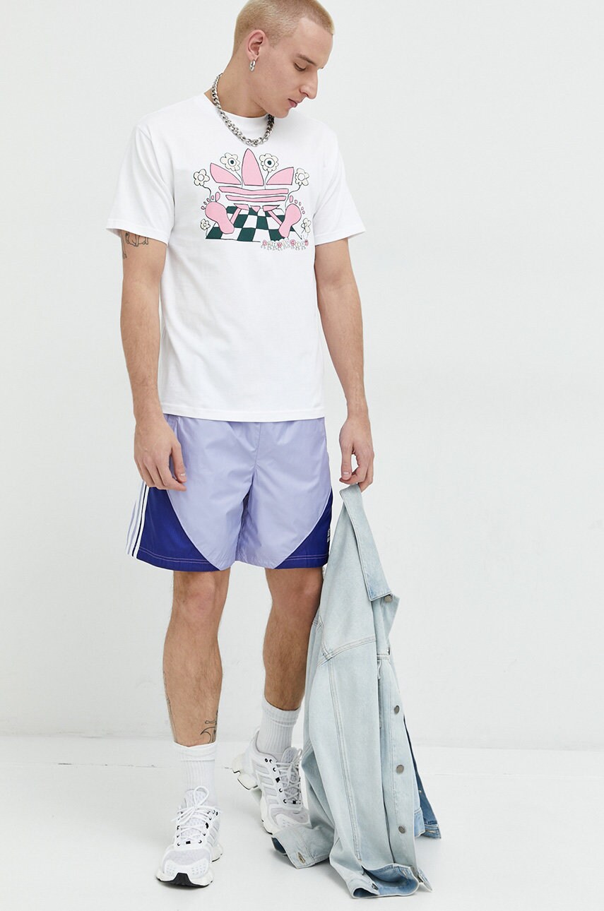 Шорти adidas Originals чоловічі колір фіолетовий