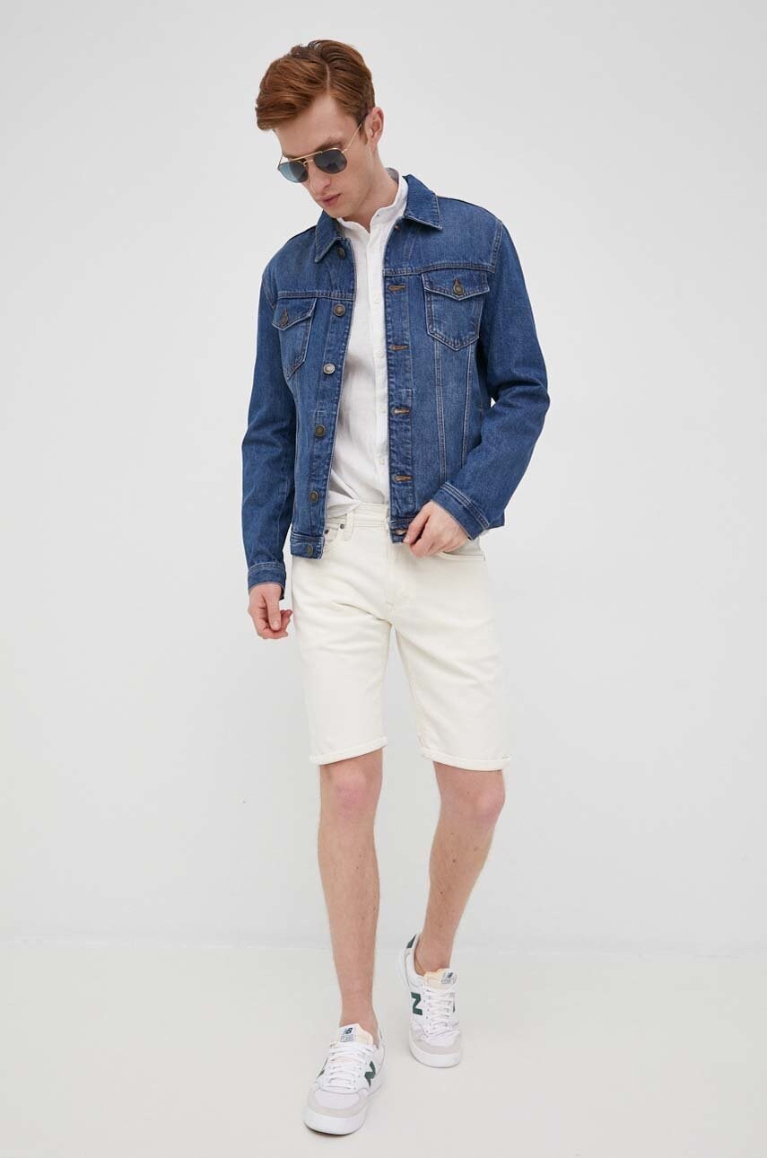 Джинсові шорти Pepe Jeans Stanley Short чоловічі колір бежевий