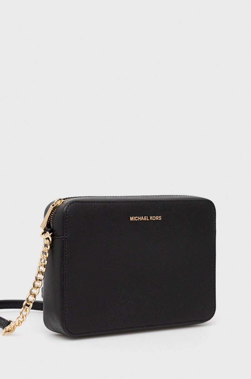 Шкіряна сумочка MICHAEL Michael Kors колір чорний