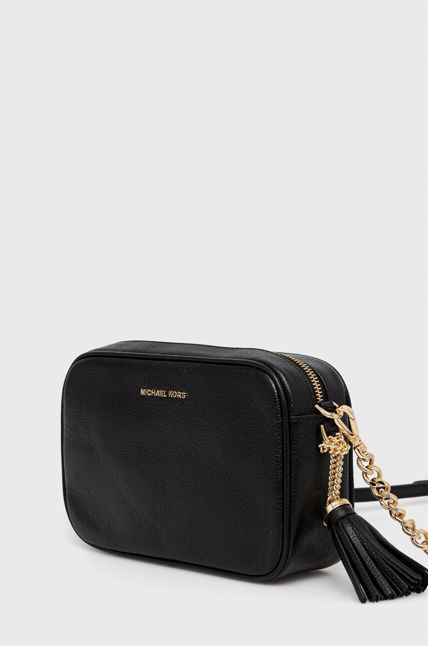 Шкіряна сумочка MICHAEL Michael Kors колір чорний