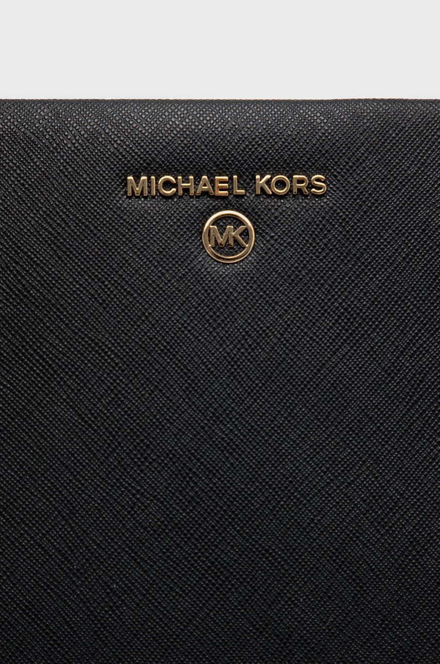 Шкіряна сумочка MICHAEL Michael Kors колір чорний