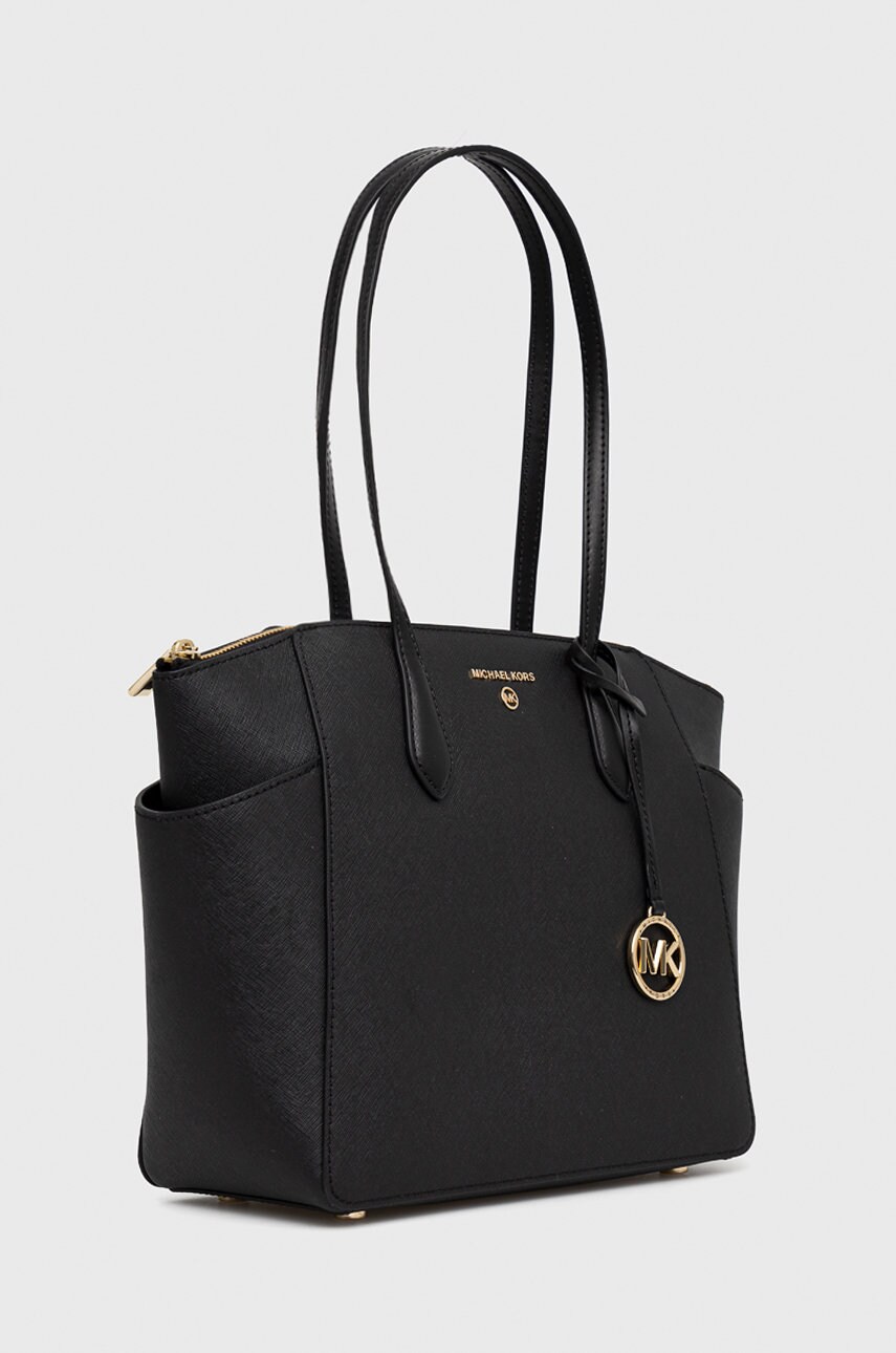 Шкіряна сумочка MICHAEL Michael Kors колір чорний