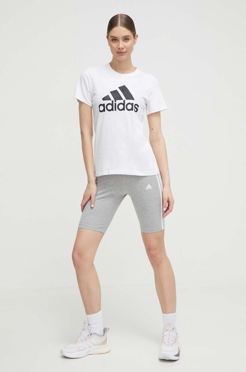 Бавовняна футболка adidas GL0649 колір білий