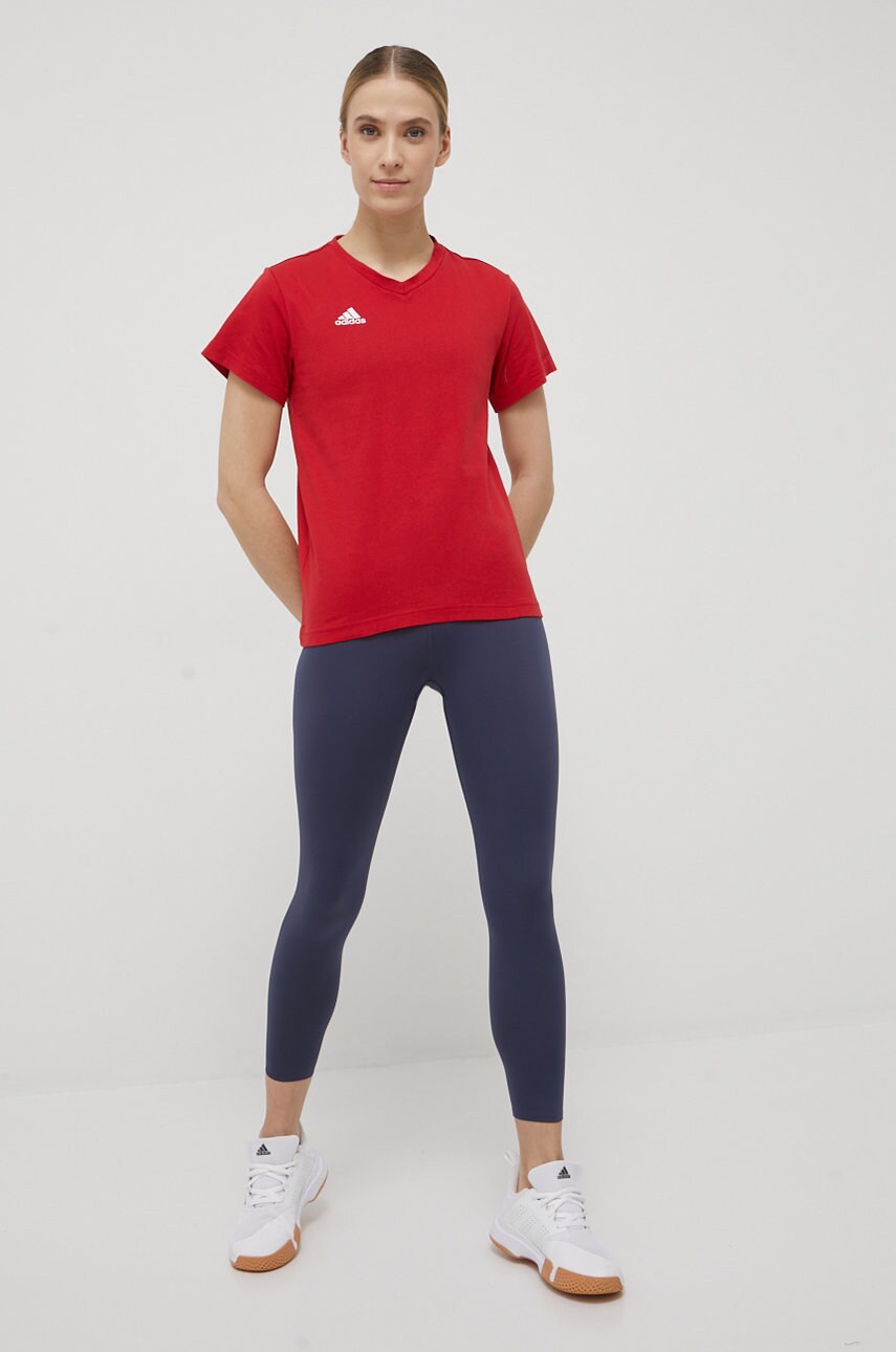 Футболка adidas Performance Entrada 22 HC0441 жіноча колір червоний
