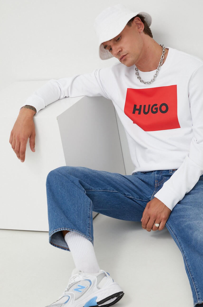 Бавовняна кофта HUGO з принтом