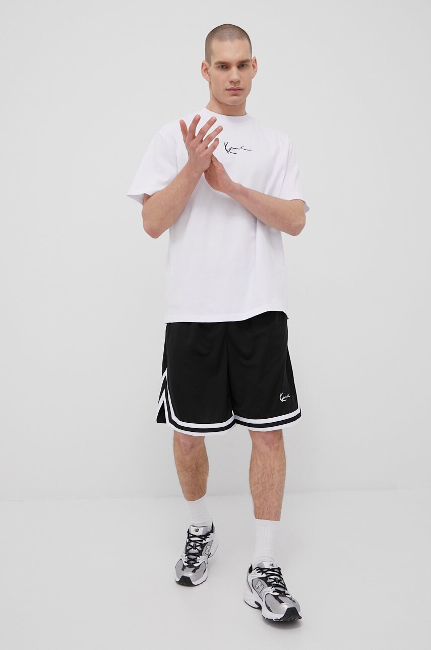 Бавовняна футболка Karl Kani колір білий з аплікацією KKMQ12002WHT-white