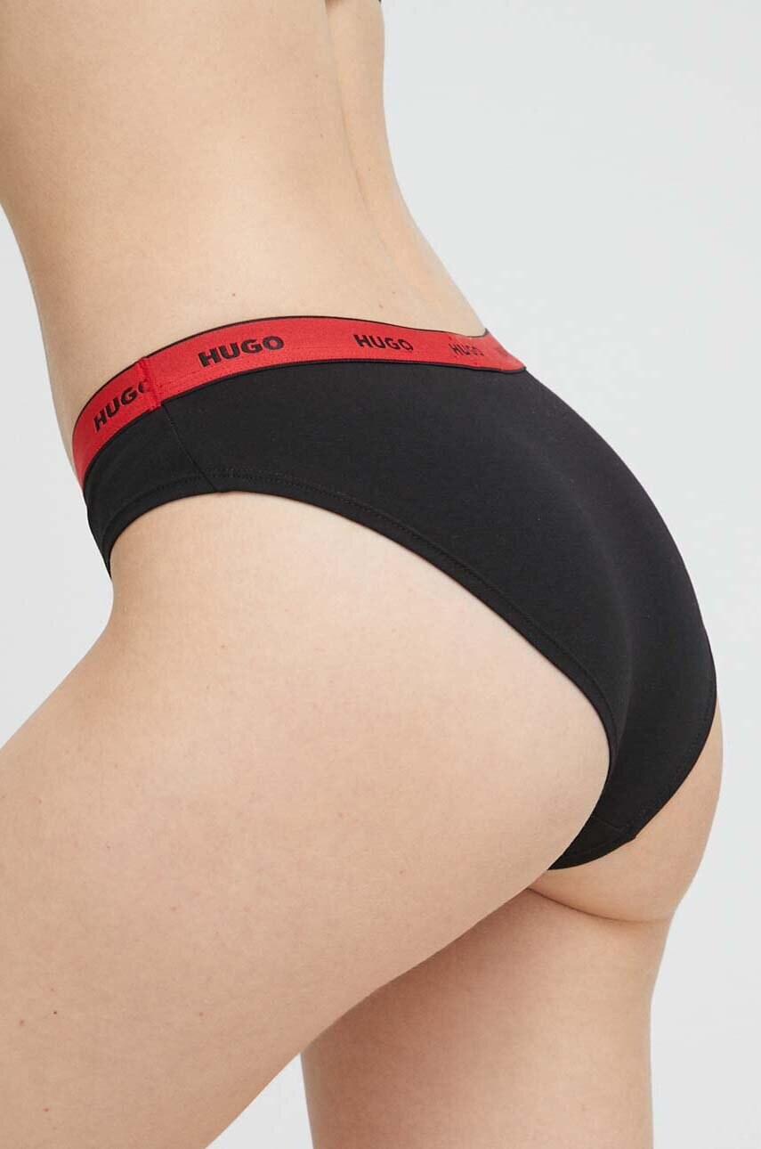 Труси HUGO 3-pack колір чорний