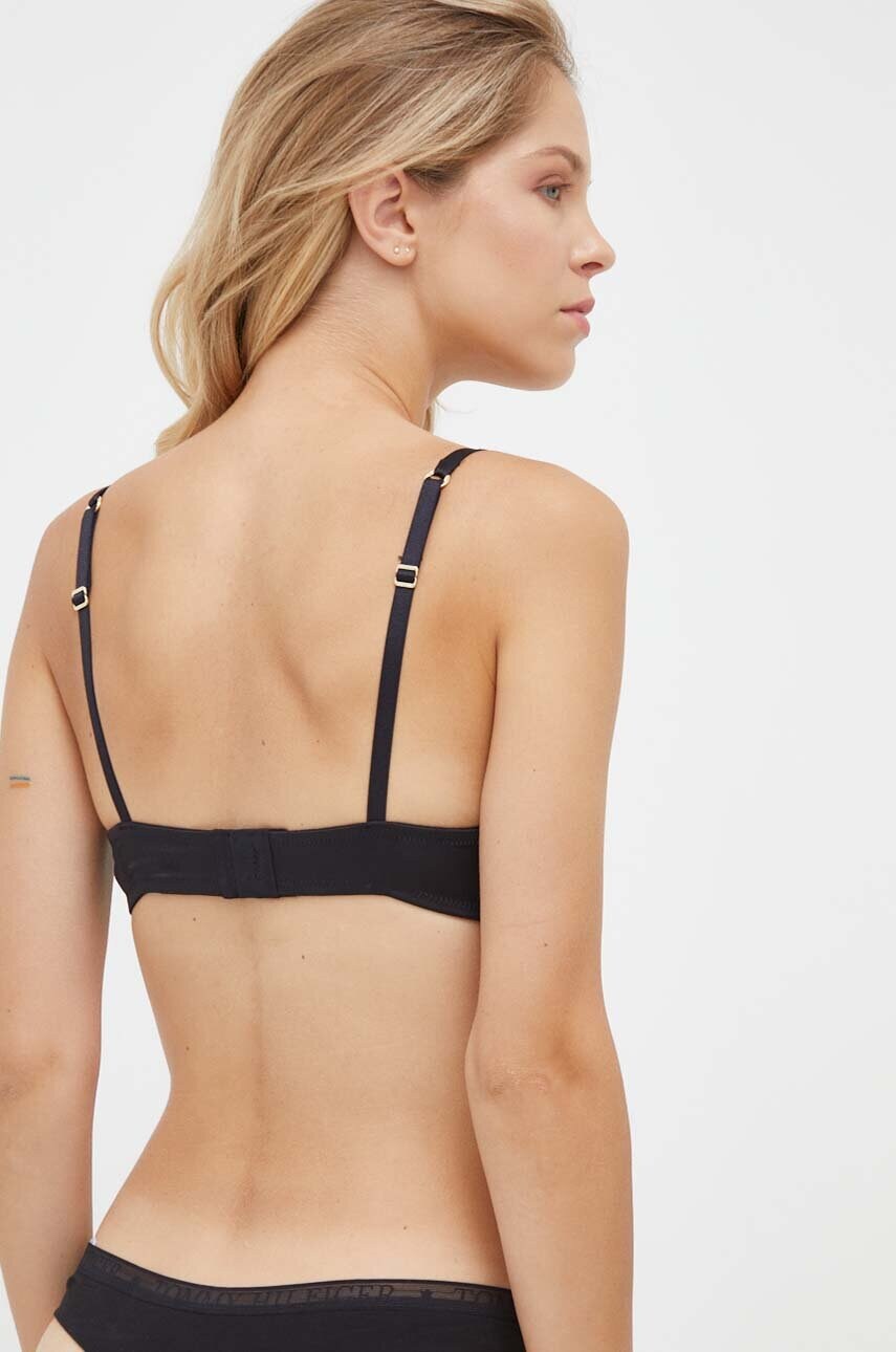 Бюстгальтер Guess колір чорний мереживо однотонний