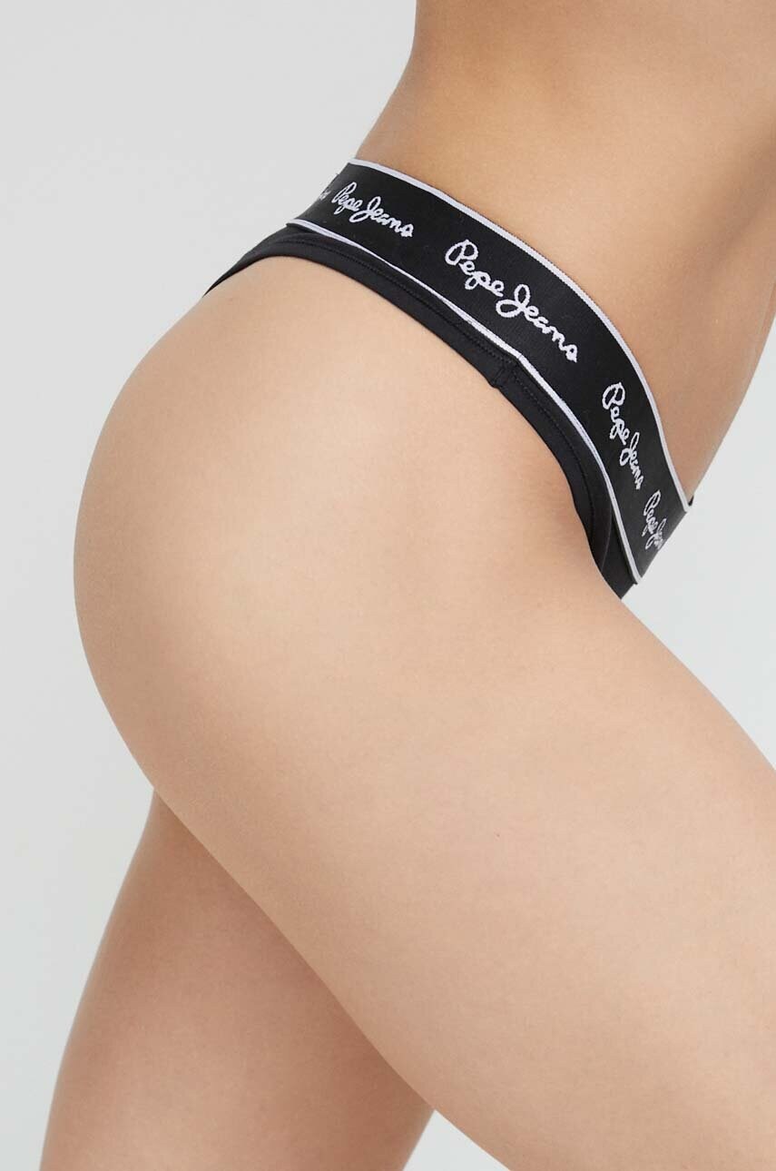 Стринги Pepe Jeans колір чорний