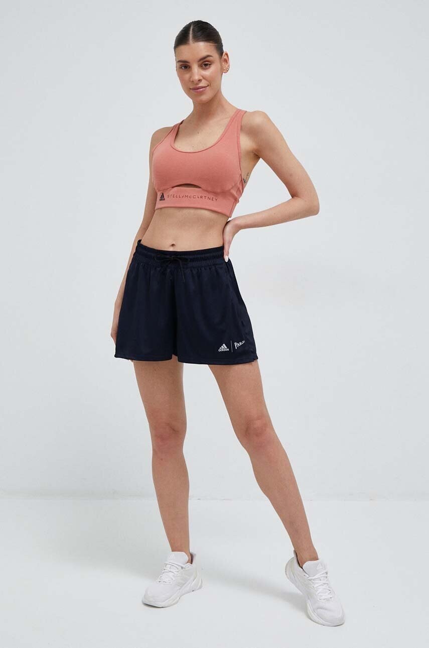 Спортивний бюстгальтер adidas by Stella McCartney TrueStrength колір помаранчевий