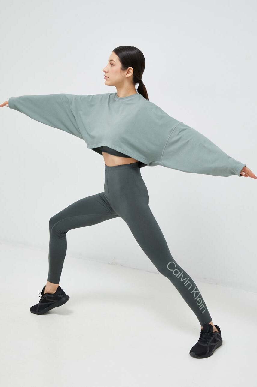 Спортивний бюстгальтер Calvin Klein Performance Essentials колір зелений