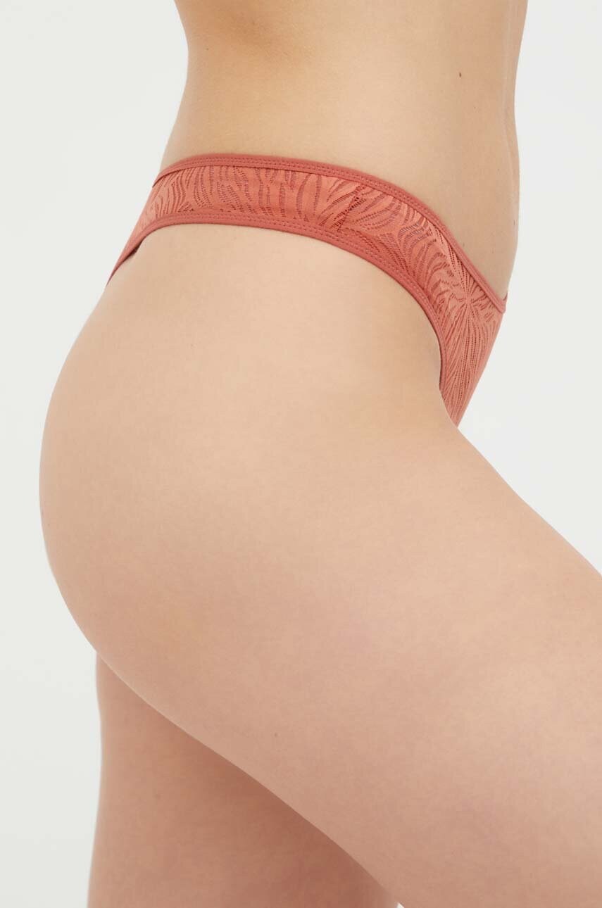 Стринги Calvin Klein Underwear колір помаранчевий