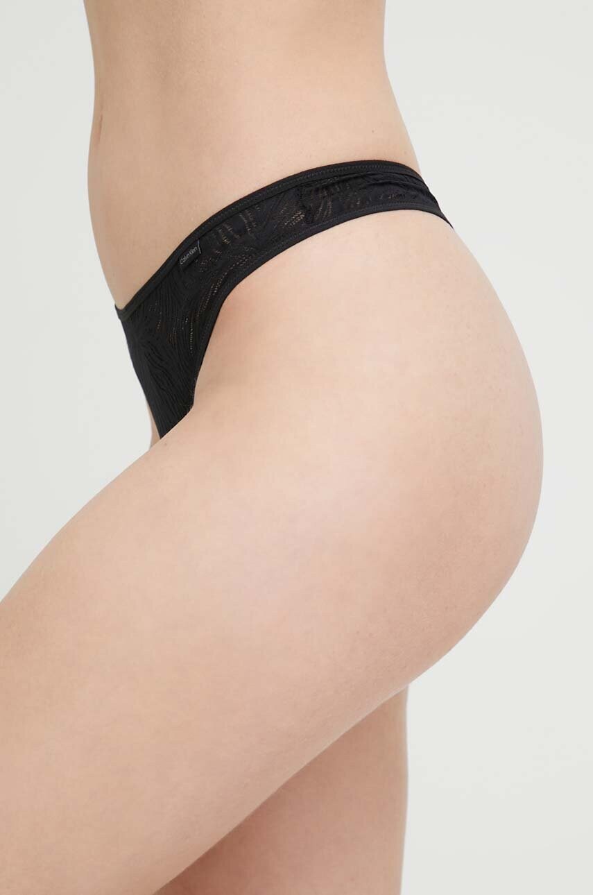 Стринги Calvin Klein Underwear колір чорний