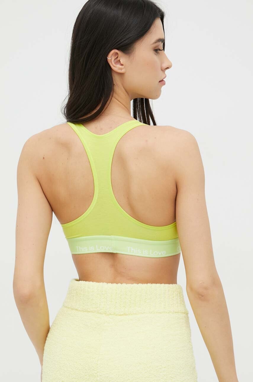 Бюстгальтер Calvin Klein Underwear колір зелений однотонний