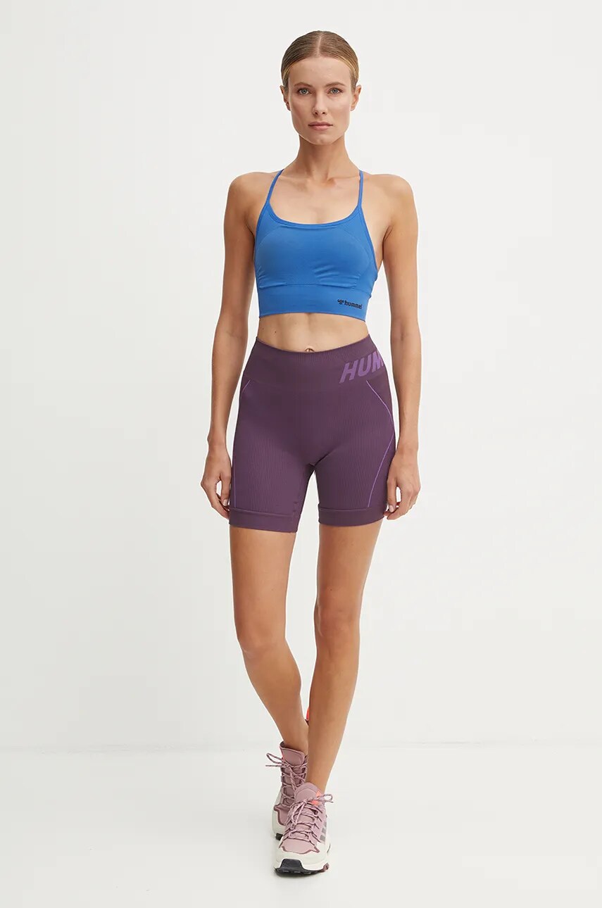 Спортивний бюстгальтер Hummel Tiffy колір чорний однотонний