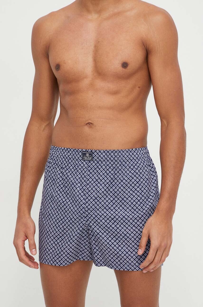 Бавовняні боксери Polo Ralph Lauren 3-pack колір синій