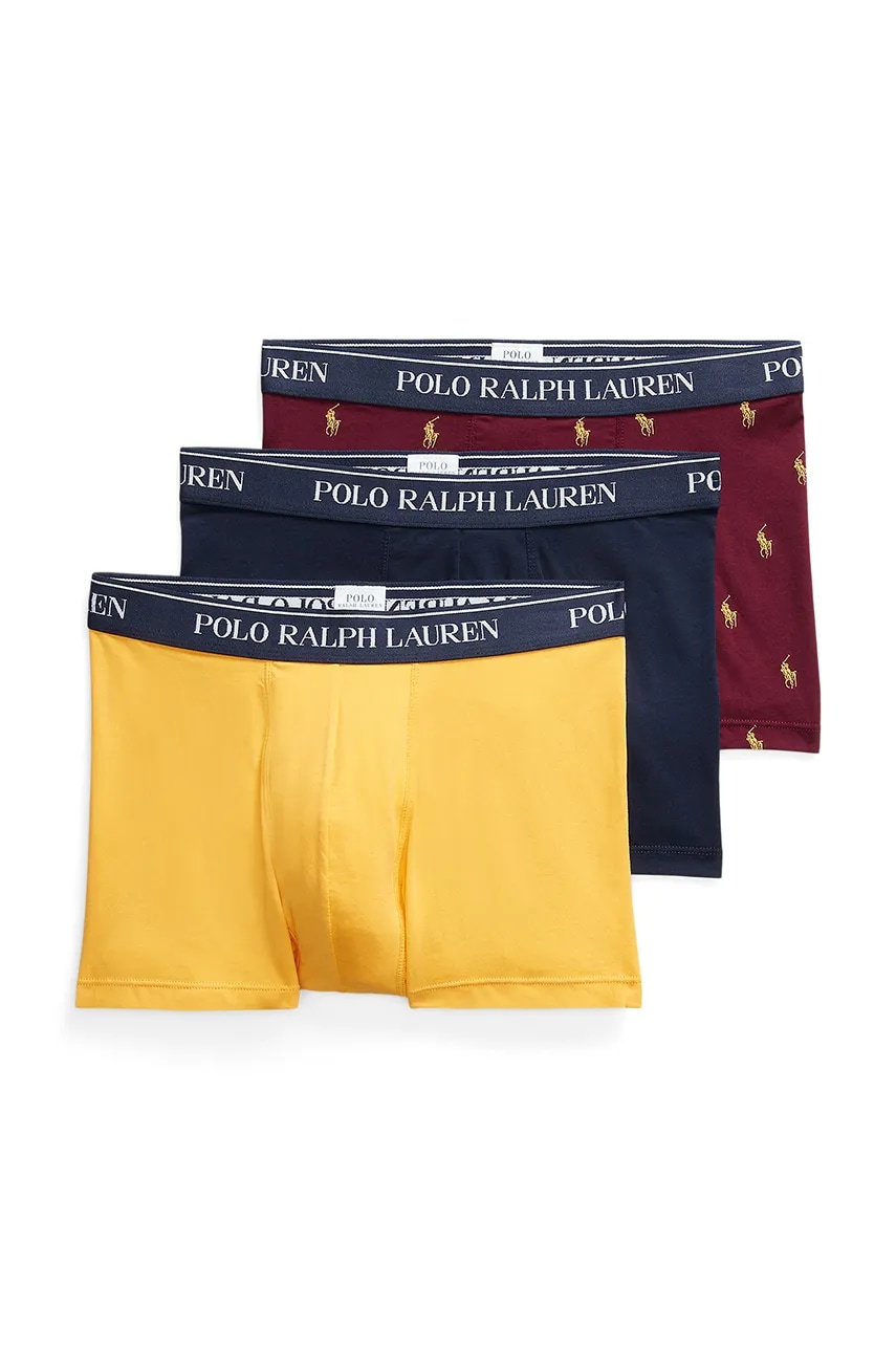 Боксери Polo Ralph Lauren 3-pack чоловічі колір сірий 714830299