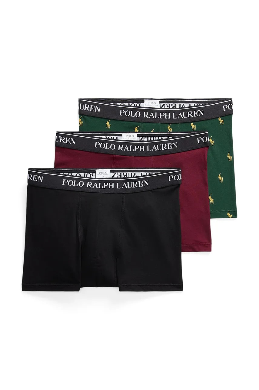 Боксери Polo Ralph Lauren 3-pack чоловічі колір сірий 714830299