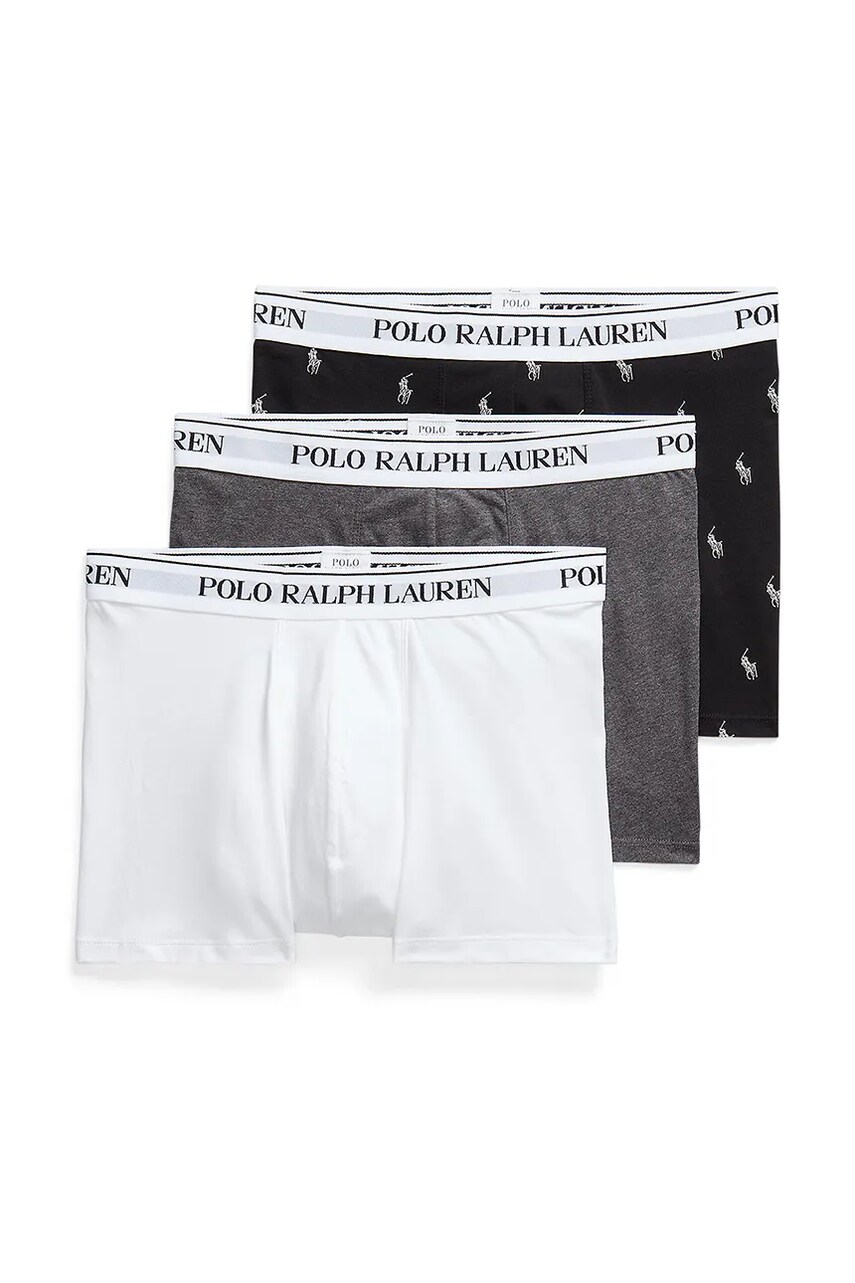 Боксери Polo Ralph Lauren 3-pack чоловічі колір сірий 714830299