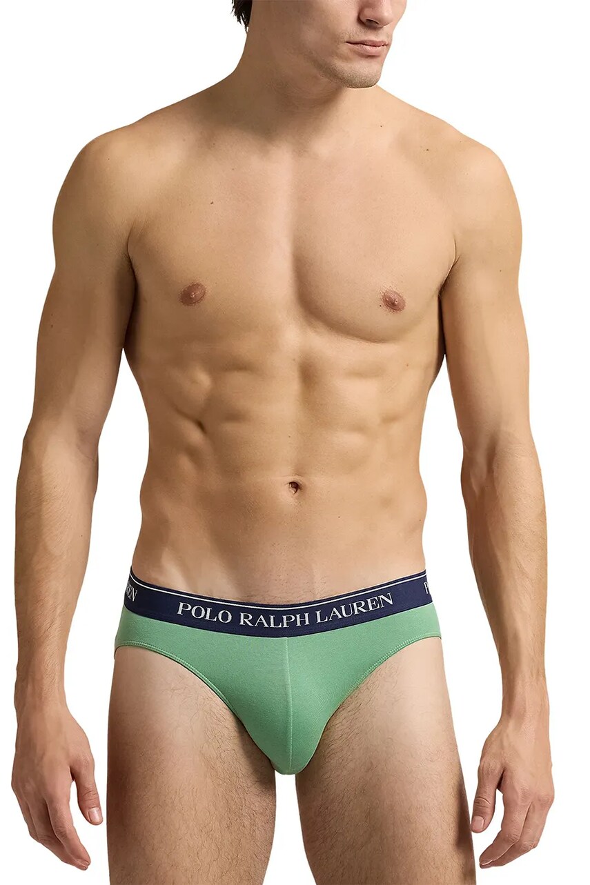 Сліпи Polo Ralph Lauren 3-pack чоловічі колір зелений 714840543
