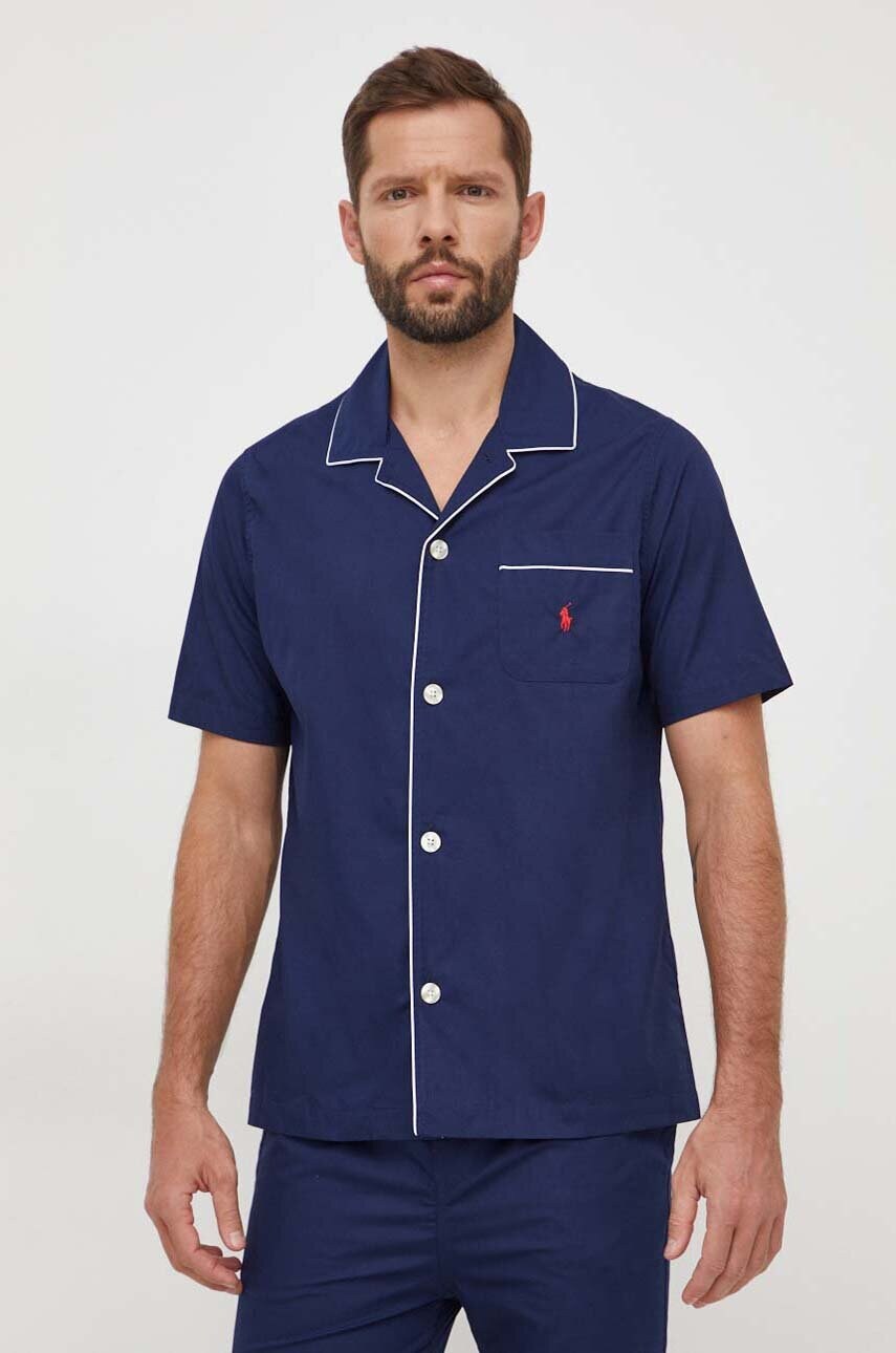 Бавовняна піжама Polo Ralph Lauren однотонна