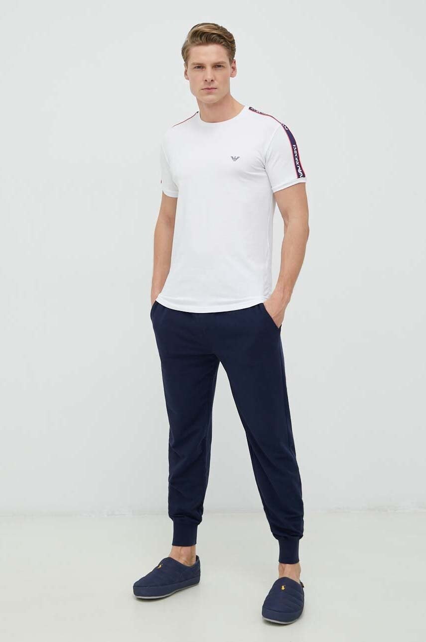 Штани лаунж Polo Ralph Lauren колір синій однотонні