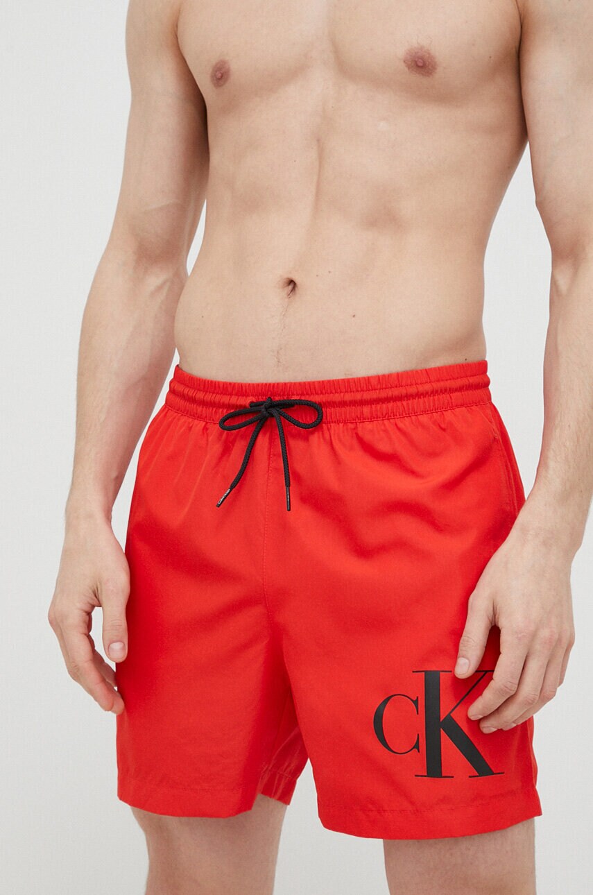 Купальні шорти Calvin Klein колір червоний