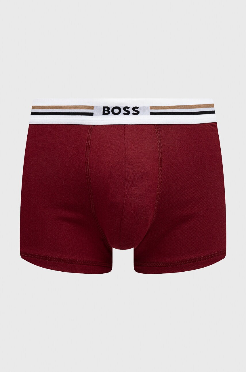 Боксери BOSS 3-pack чоловічі колір бордовий 50492200