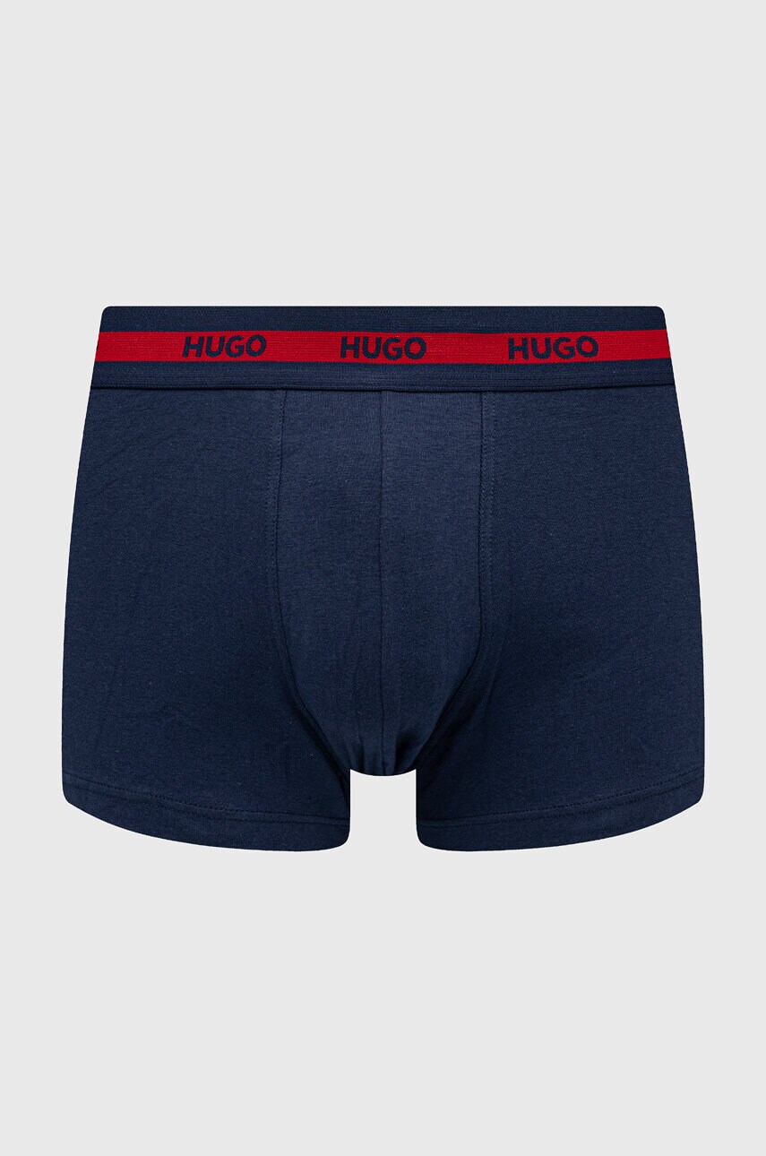Боксери HUGO 3-pack чоловічі колір синій 50492375