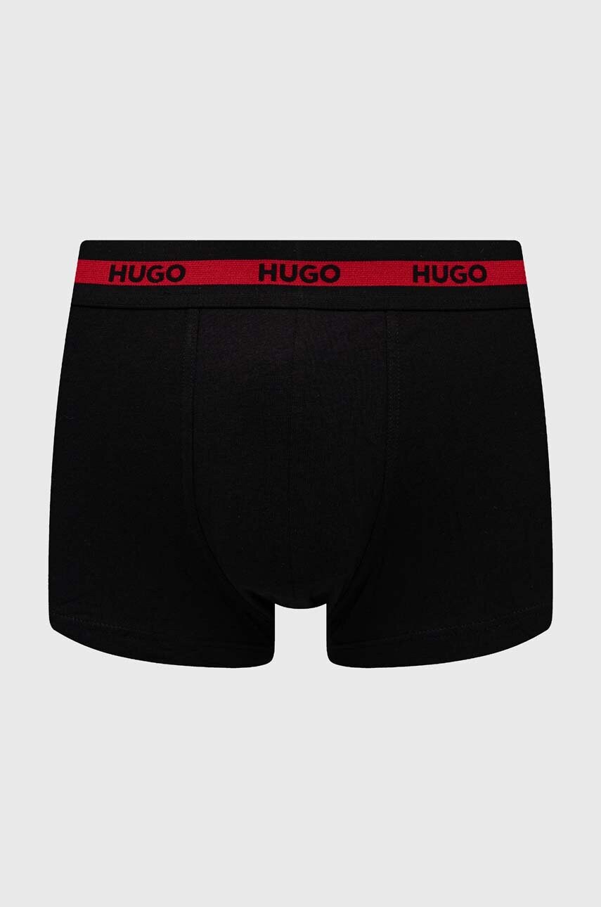 Боксери HUGO 3-pack чоловічі колір чорний 50492375