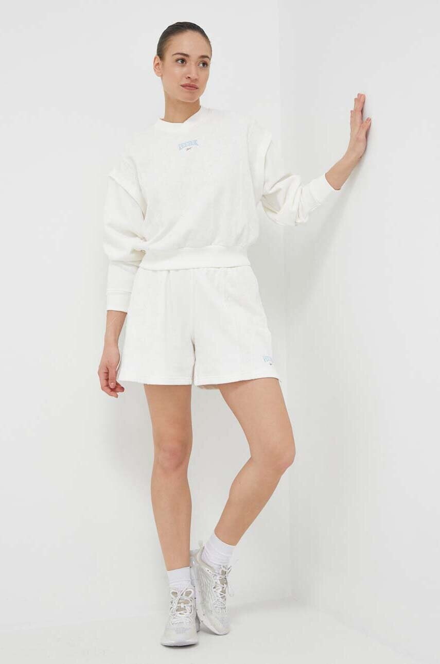 Кофта Reebok Classic жіноча колір бежевий меланж HT7856-CHALK