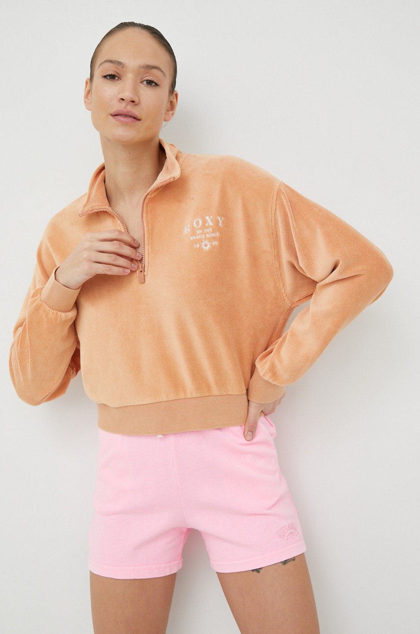 Кофта Roxy жіноча колір бежевий однотонна