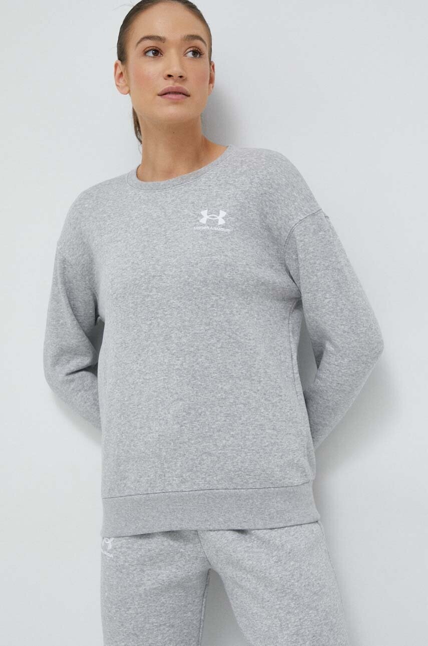 Кофта Under Armour жіноча колір сірий однотонна 1373032-495