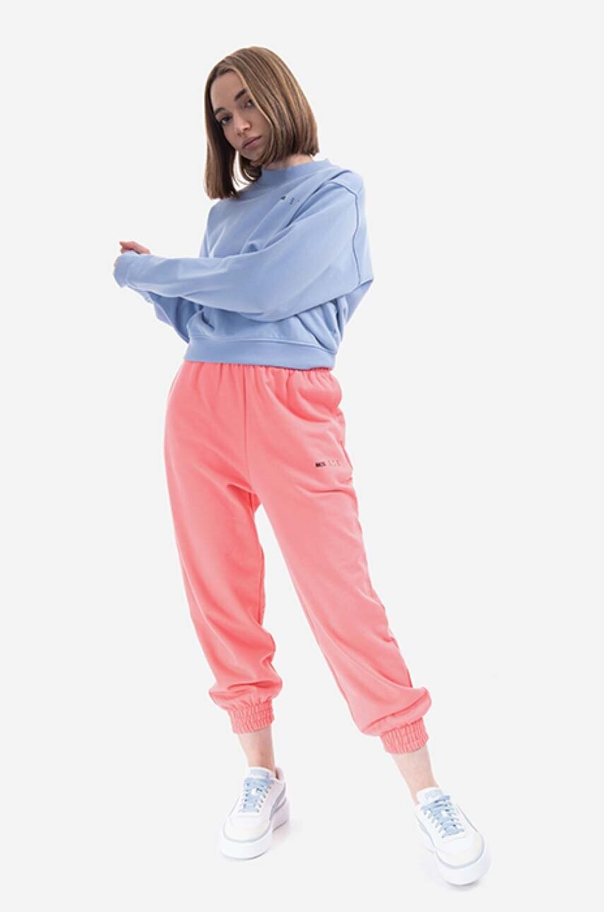 Бавовняна кофта MCQ жіноча  однотонна 624675RSJ765355-PURPLE