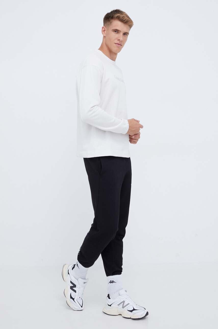 Тренувальна кофта Calvin Klein Performance Essentials колір сірий з принтом