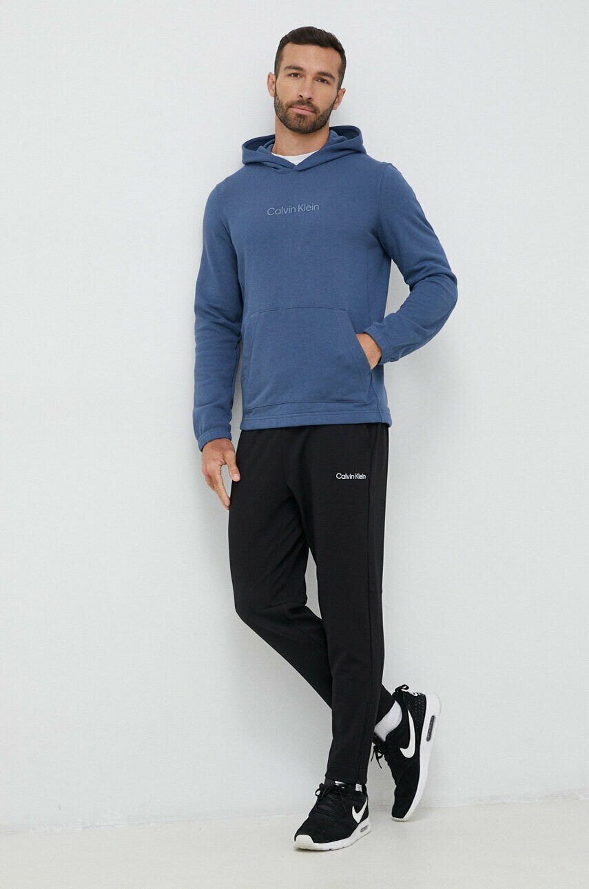 Кофта Calvin Klein Performance Essentials з капюшоном однотонна