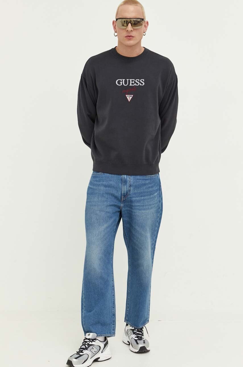 Кофта Guess Originals Go Baker колір чорний з аплікацією SM2BQ09K9YH1-F43M