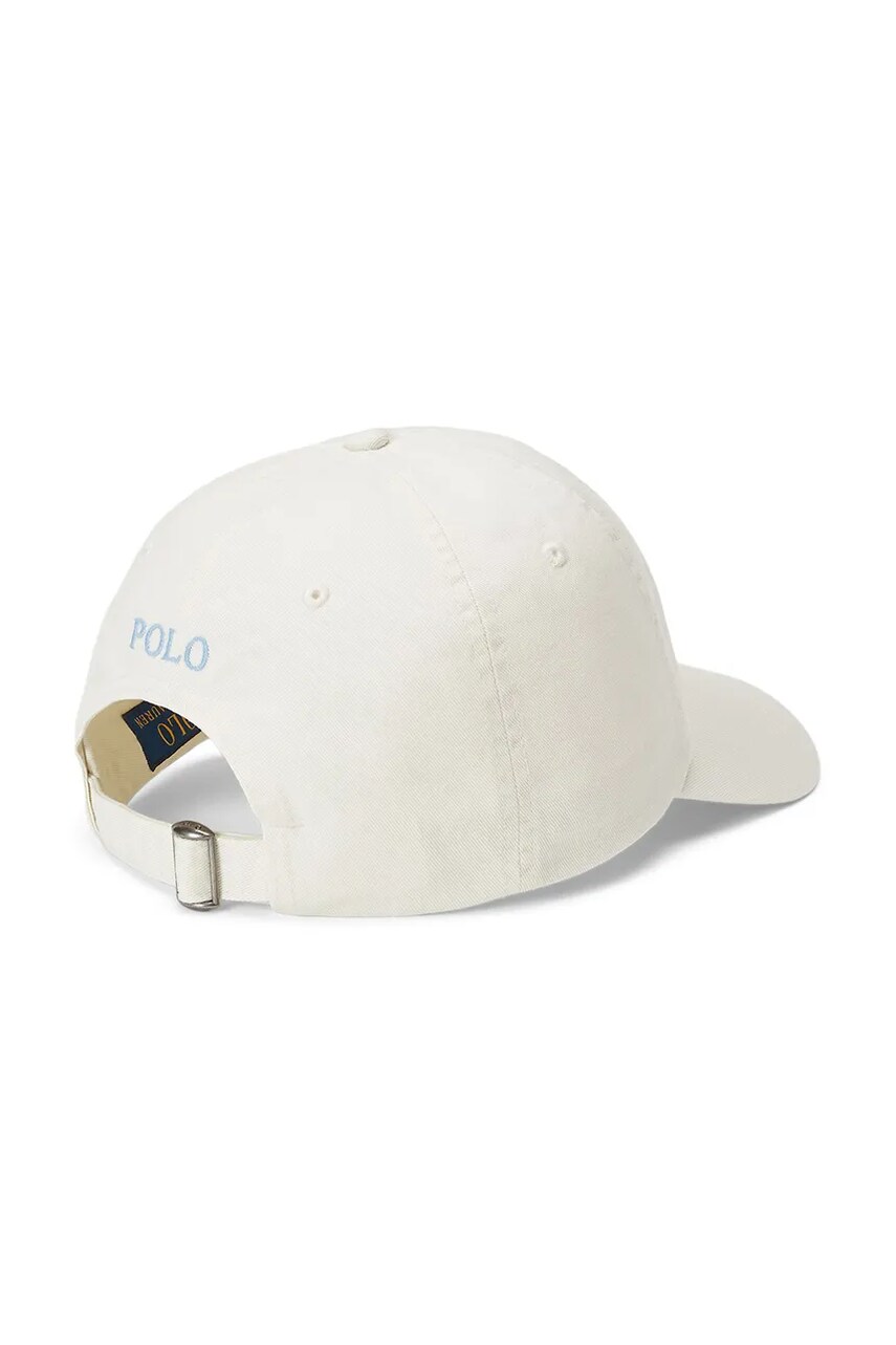 Бавовняна бейсболка Polo Ralph Lauren колір жовтий однотонна 211912843