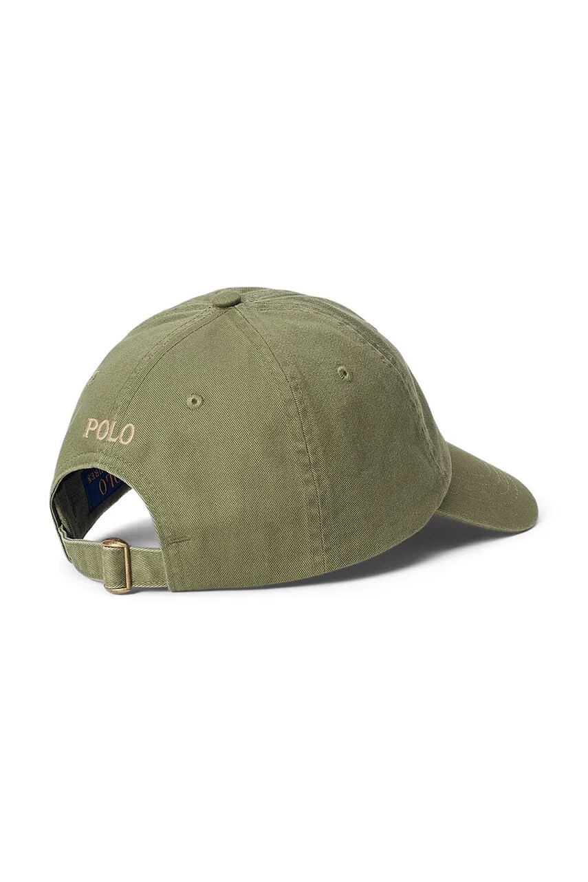 Бавовняна бейсболка Polo Ralph Lauren колір жовтий однотонна 211912843
