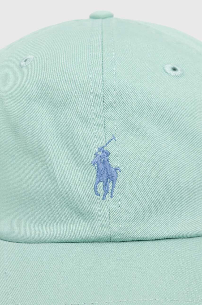 Бавовняна бейсболка Polo Ralph Lauren колір зелений з аплікацією 710667709