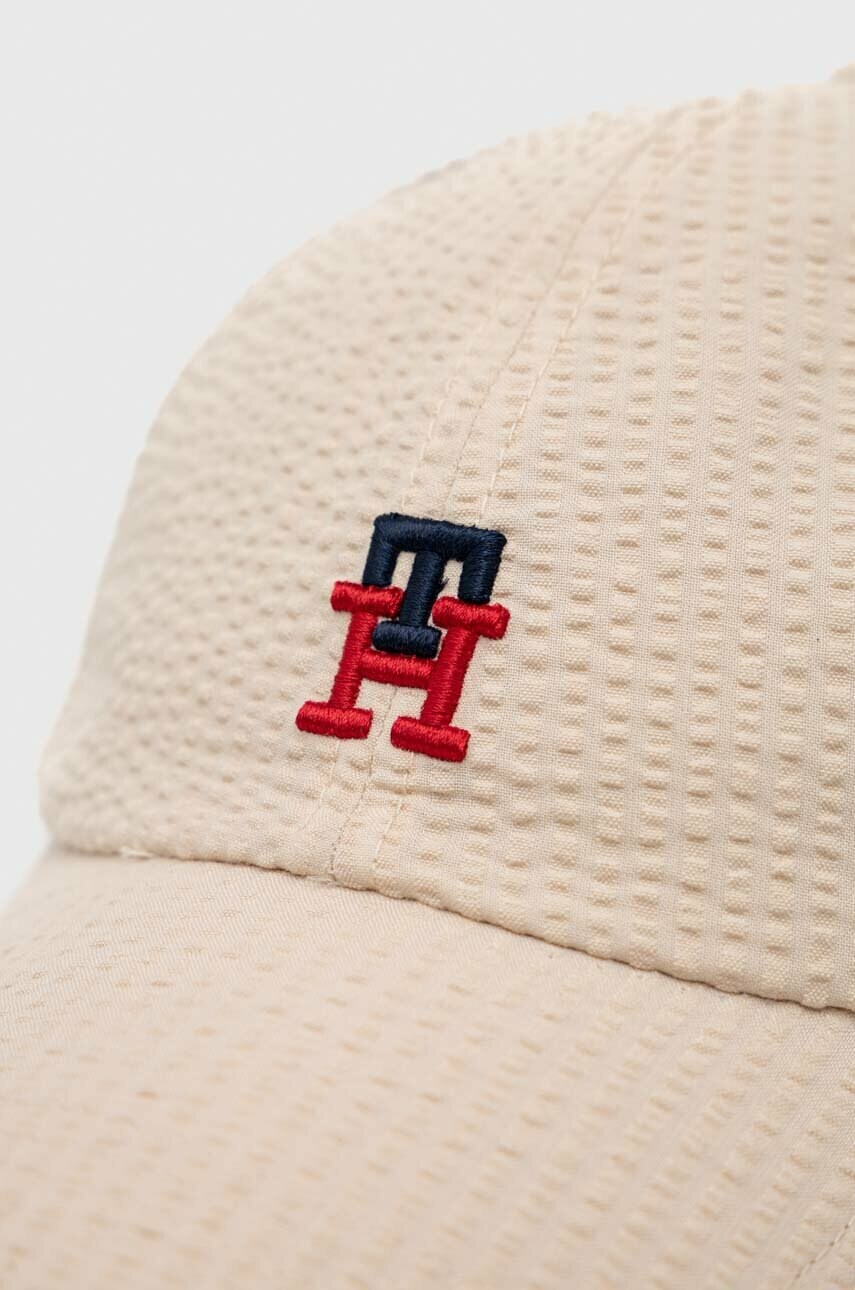 Кепка Tommy Hilfiger колір бежевий з аплікацією