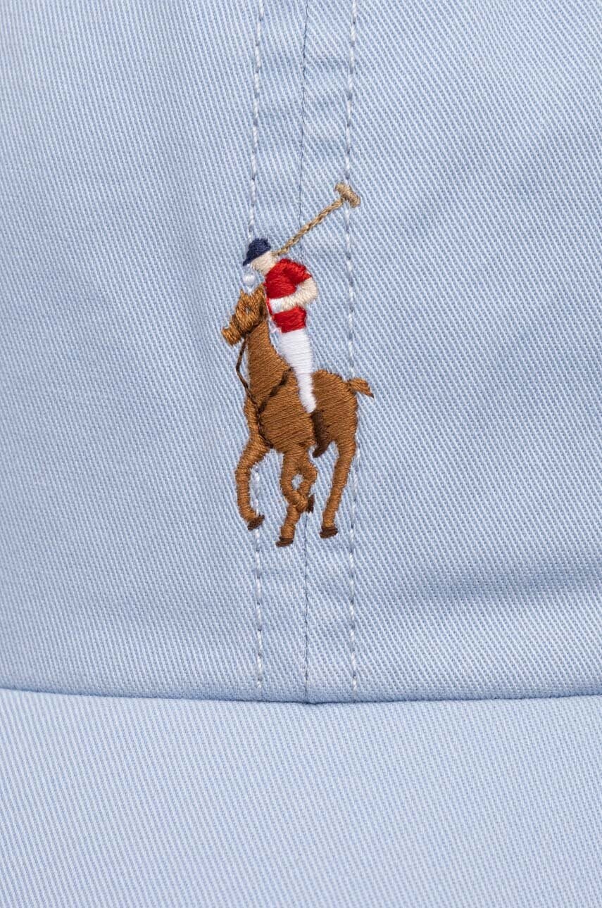Кепка Polo Ralph Lauren колір бірюзовий однотонна