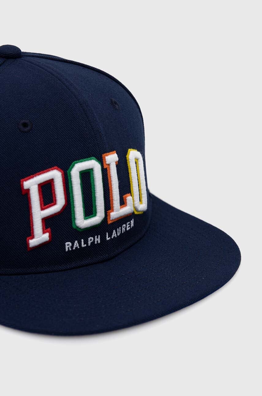 Кепка Polo Ralph Lauren колір синій з аплікацією