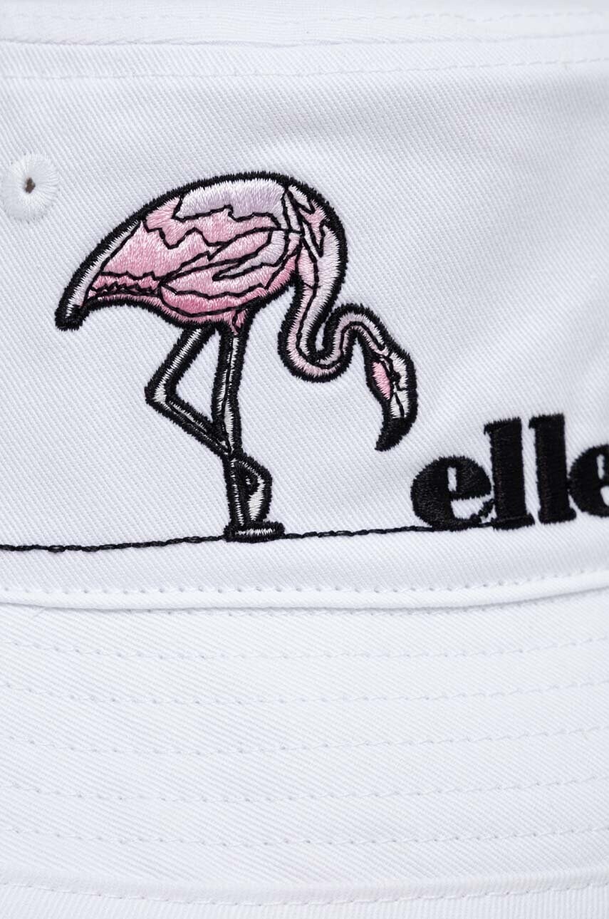 Бавовняний капелюх Ellesse колір білий з бавовни