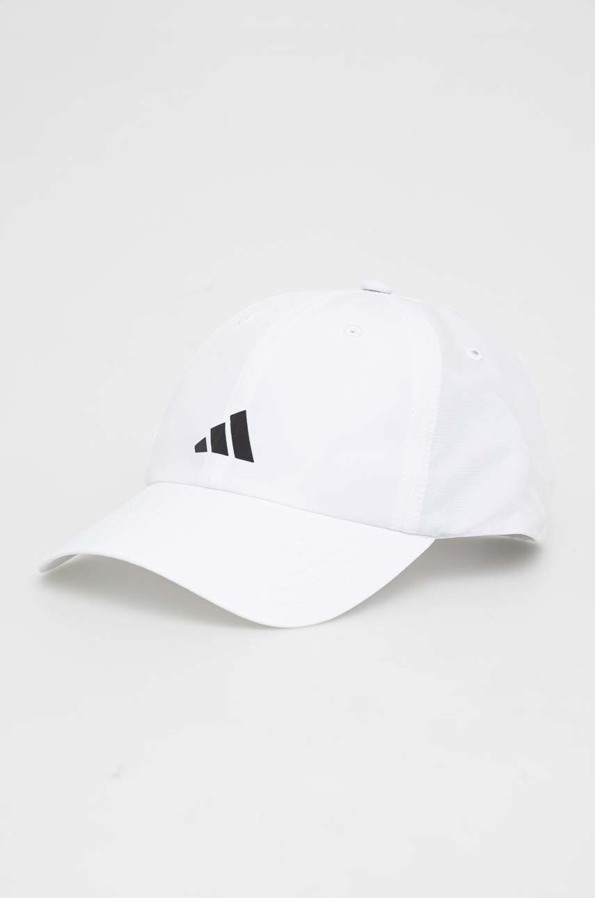 Кепка adidas Performance колір білий з принтом