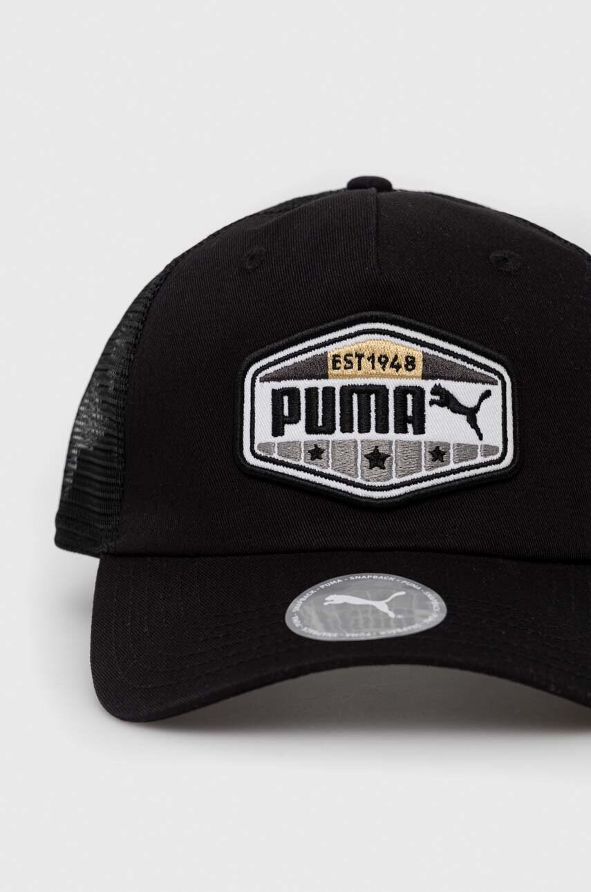 Кепка Puma колір чорний візерунок